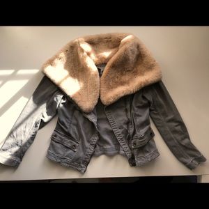 Anthropologie Marrakech Fur Aviator Jacket
